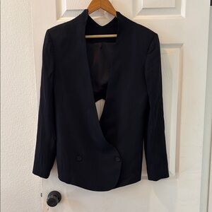 Backless blazer